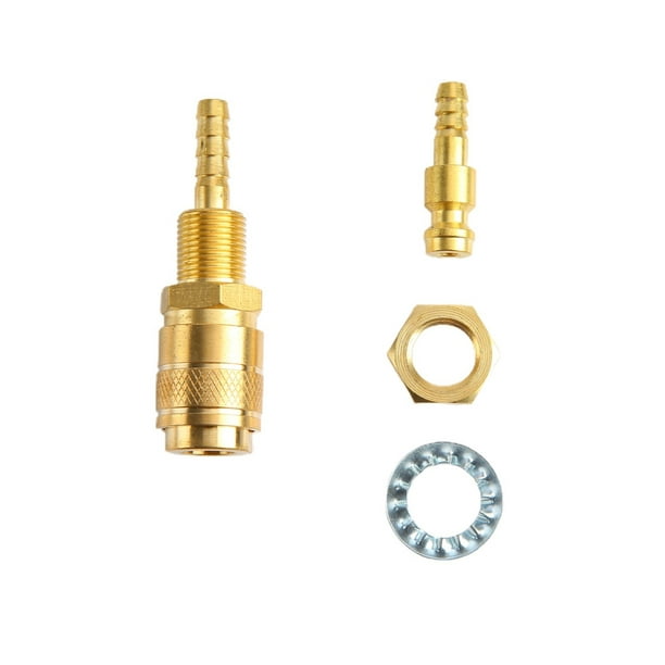 Propane Adapter Fitting 2pcs 8mm Quick Connector Set Gas Quick Connect Fittings for Tig Welding Torch Welding Gas Adapter 